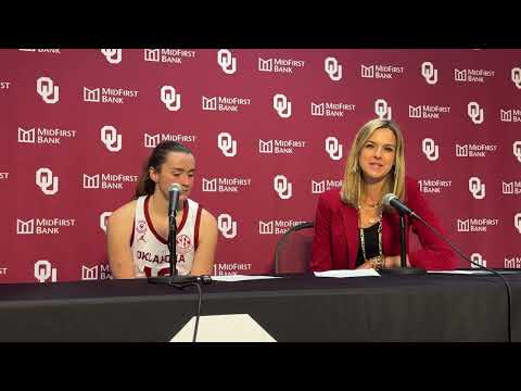 Oklahoma’s Jennie Baranczyk and Payton Verhulst postgame press conference after loss to LSU