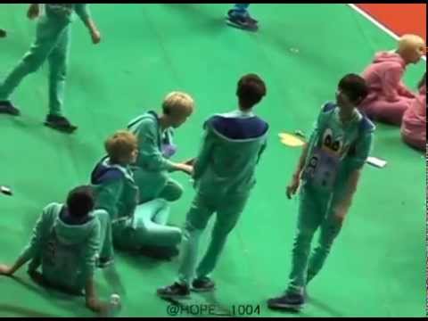 130128 - 130129 EXO chanyeol suho baekhyun @ MBC idol star olympic sports championship athletic 2013