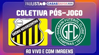 GRÊMIO NOVORIZONTINO X GUARANI - COLETIVA PÓS-JOGO | PAULISTÃO CASAS BAHIA 2026
