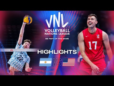 🇦🇷 ARG vs. 🇺🇸 USA - Highlights | Week 2 | Men's VNL 2024