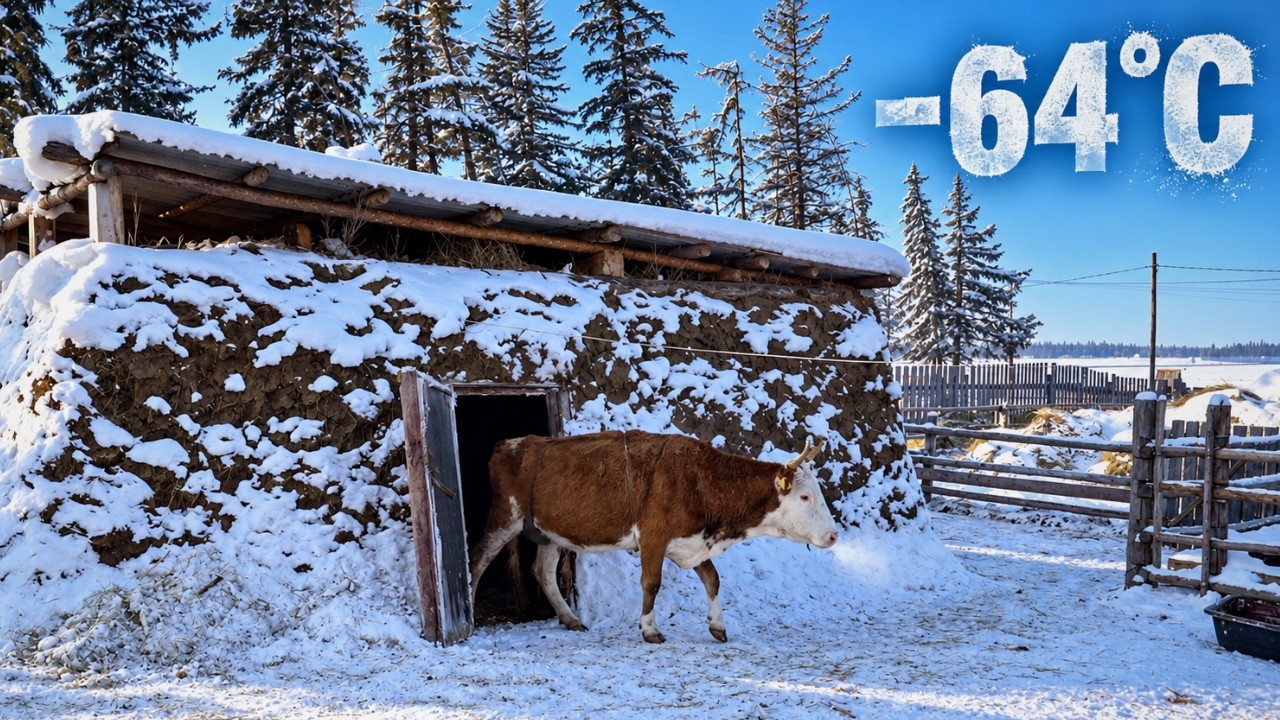 Ganadería a −64°C: Cómo Sobreviven los Animales en Yakutia, Siberia