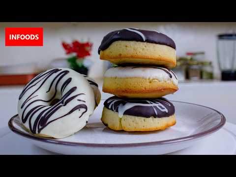 Donut Cake Recipe | How to Make Donuts | Simple Donut Recipe | Infoods