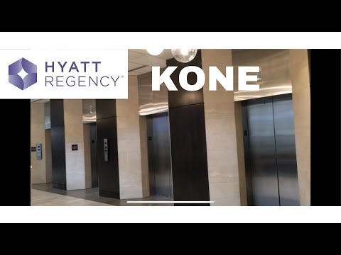 Awesome Kone Traction scenic elevators - Hyatt Regency - Downtown Indianapolis, IN