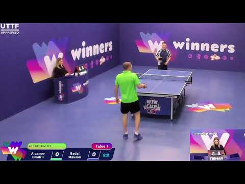 WINners CUP table 1  10.11   Arzanov Dmitrii - Badai Maksim    15:30
