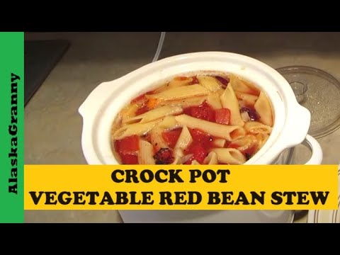 Crock Pot Vegetable Red Bean Stew