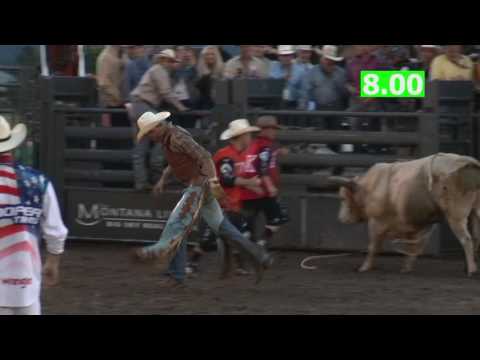 Matt Werries rides Americana for 89.5 points (PBR)