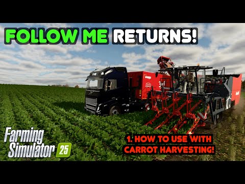 FS25 Follow Me Mod Tutorial | Carrot Harvesting |