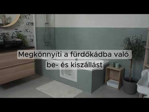 UDOOR Fürdőkádajtó - egyszerű ki- és beszállás, fürdőszobai biztonság