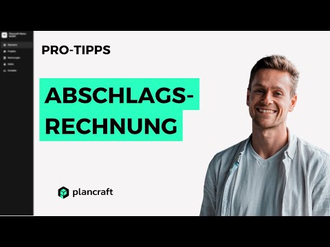 Deine erste Abschlagsrechnung 💰  || Plancraft einfache Handwerkersoftware