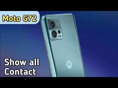 How To Show Contact In Moto G72, Sim Card Contact Setting , Copy & Paste Contact