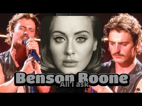 Benson Boone covering 'All I ask' by Adele in Salt Lake City 2025 (Night 1) #livepreformance