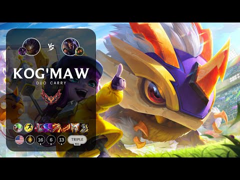 Kog'Maw ADC vs Draven - NA Grandmaster Patch 13.4