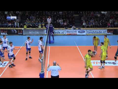 Eerste seizoensnederlaag Landstede Volleybal tegen Lycurgus