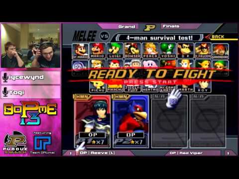 BoPME 13 - OP | LanceinthePants/Red Viper (Falco, Marth) vs. OP | Reeve (Marth) Grand Finals