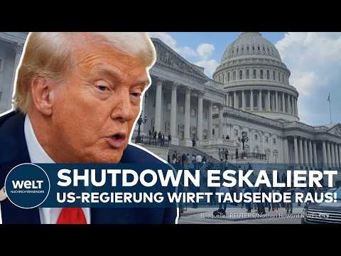 SHUTDOWN IN DEN USA: Eskalation im Haushaltsstreit mit Demokraten! – Regierung entlässt 4.000 Beamte