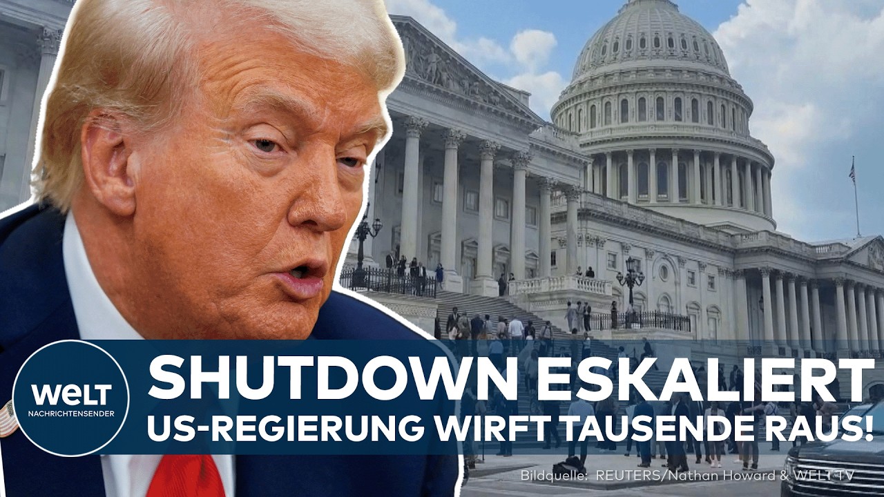 SHUTDOWN IN DEN USA: Eskalation im Haushaltsstreit mit Demokraten! – Regierung entlässt 4.000 Beamte