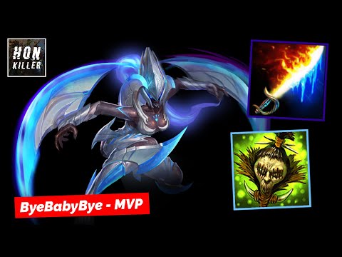 HoN The Dark Lady DAWNBRINGER with SHRUNKEN HEAD - MVP