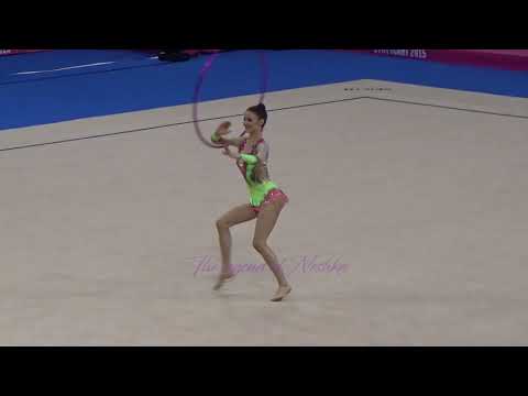 Laura HALFORD (GBR) hoop - 2015 Stuttgart worlds Qualifs