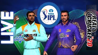𝗸𝗸𝗿 𝘃𝘀 𝗹𝘀𝗴 - Kolkata Knight Riders vs Lucknow Super Giants Live IPL Prediction Real Cricket 20