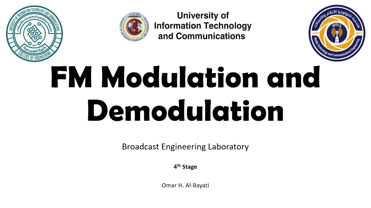 Broadcast Engineering Lab - FM Modulation and Demodulation using MATLAB Simulink (Part #2)