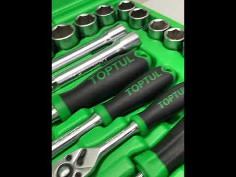 Набор TOPTUL 130 предметов краткий обзор