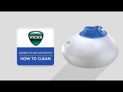 Part of a video titled Vicks Warm Steam Vaporizer V150 - How to Clean - YouTube