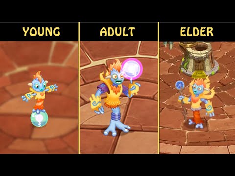 New Adult, Young & Elder Celestials Comparison | My Singing Monsters