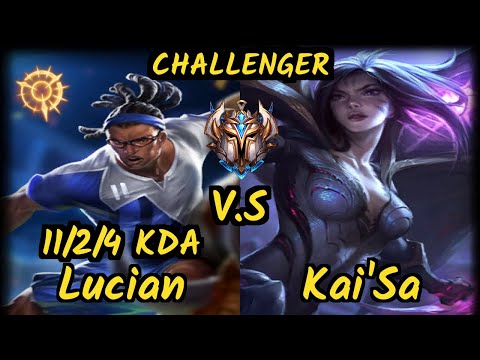 Luger (LUCIAN) vs KAI'SA - 11/2/4 KDA BOTTOM ADC CHALLENGER GAMEPLAY - EUW