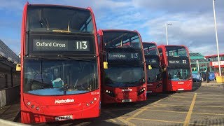 113 Bus Route (TE1104 LK60AHU) ADL Enviro 400 E40D Metroline
