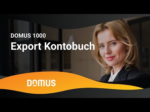 DOMUS 1000 - Export Kontobuch