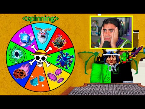 A ROLETA DE FRUTAS DECIDE MEU TRADE NO BLOX FRUITS