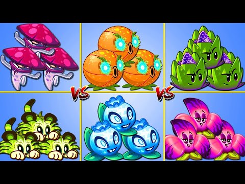 Random 6 New & Old Plants Battlez  - Who Will Win? - PvZ2 Plant vs Plant