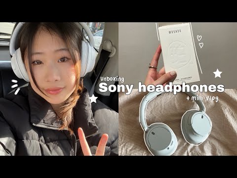 Unboxing Sony WH-CH720N Headphones 🎧 review | Mini vlog, Unboxing Wasado magnetic lashesᵎᵎ 🎀