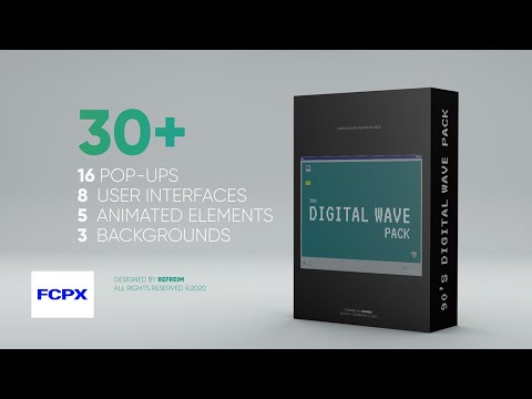 90s Digital Wave Pack for Final Cut Pro X