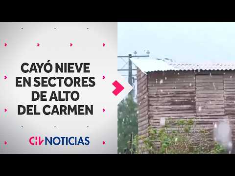 Nevazón sorprendió a vecinos de Alto del Carmen: Alerta por rodados que bloquean rutas del sector