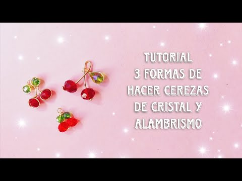 Tutorial: 3 ways to make cherry charms with easy wire work (DIY wire cherries)