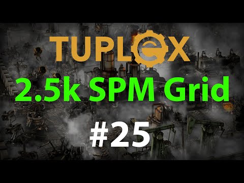 Factorio 2,500 SPM Grid Megabase #25 - Kovarex enrichment, rocket fuel