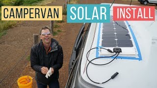 How to install 50-watt flexible solar panels on a campervan