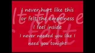 Lonestar --I Never Needed You ( Lyrics )