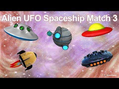 Spaceship Match 3 Game Video