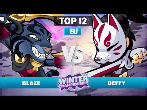Blaze vs. deffy - Top 12 - EU - Brawlhalla Winter Championship 2023