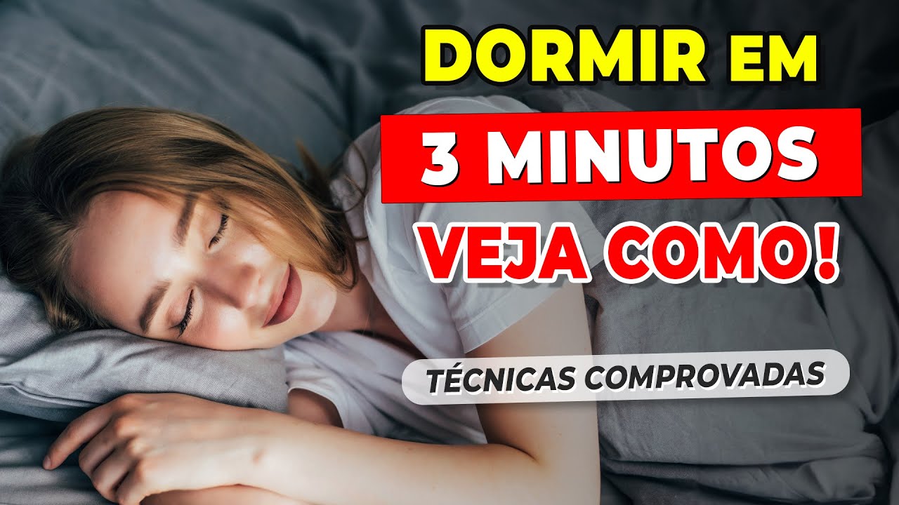COMO DORMIR RÁPIDO - SÓ 3 MINUTOS - ACABE COM A INSÔNIA! (2 Formas Comprovadas e Alertas)