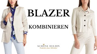 Blazer kombinieren: sportlich oder elegant - so gehts!