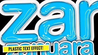 How to Create Plastic Text Effect in Photoshop (Easy Layer Styles Tutorial)