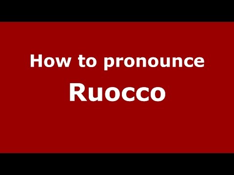 How to pronounce Ruocco (Spanish/Argentina) - PronounceNames.com