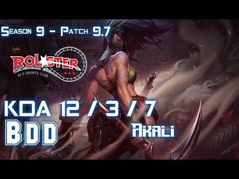 KT BDD AKALI vs ANIVIA Mid - Patch 9.7 KR Ranked