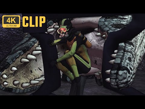 Swimming with the Mosasaur ● Jurassic Park: The Game | Clip Gameplay Ultra HD 4K