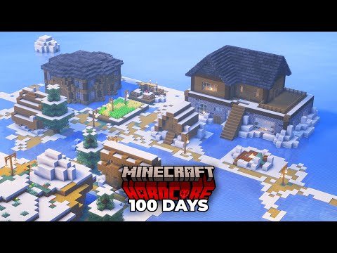 I Survived 100 Days in the ARCTIC in Minecraft Hardcore