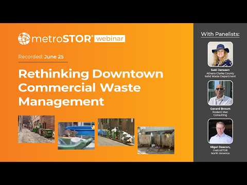 Rethinking Downtown Commercial Waste Management Webinar
