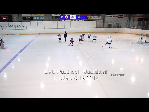 EVU Pulkkiset - Jäätiikerit 1.ottelu 8.12.2018